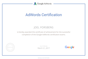 Adwords Certified